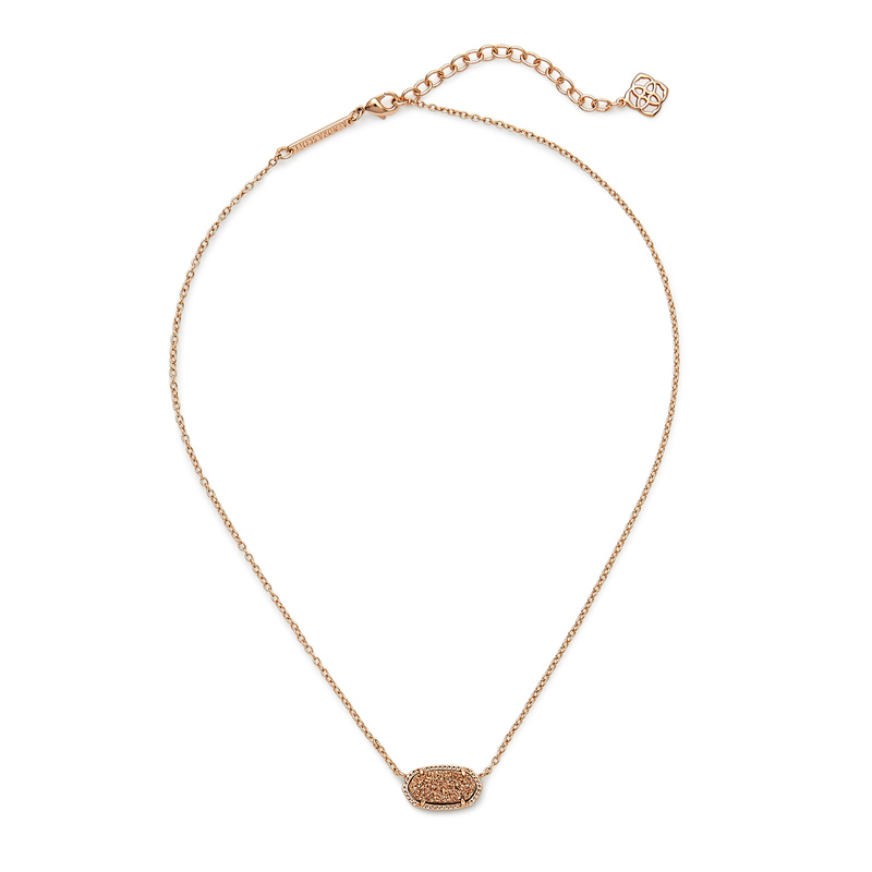 Elisa pendant necklace hot sale in rose quartz