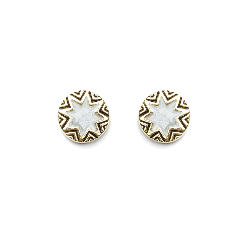 Sunburst on sale stud earrings