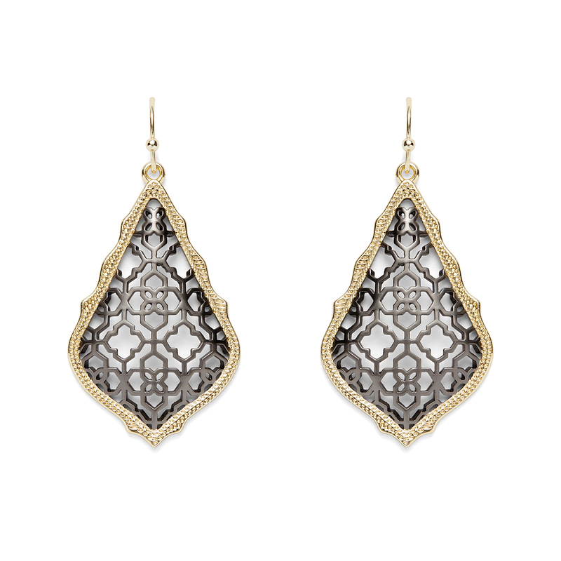 Kendra scott hot sale gunmetal earrings