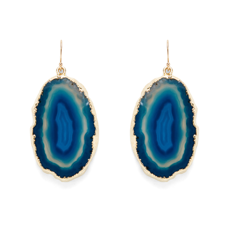 Agate sale slice earrings