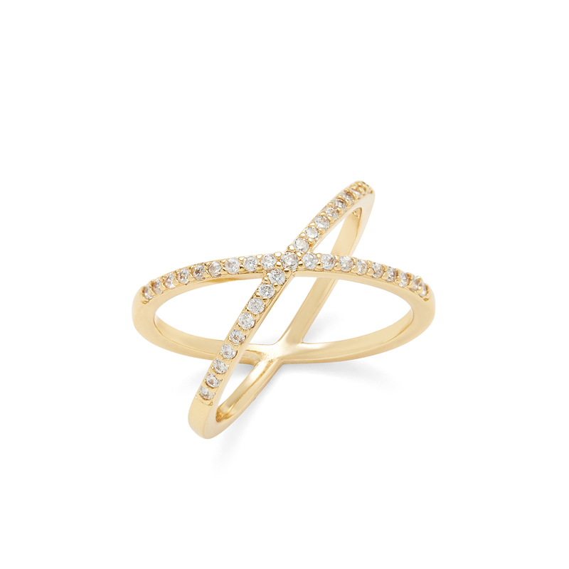 Rocksbox Pave X Ring by Sophie Harper
