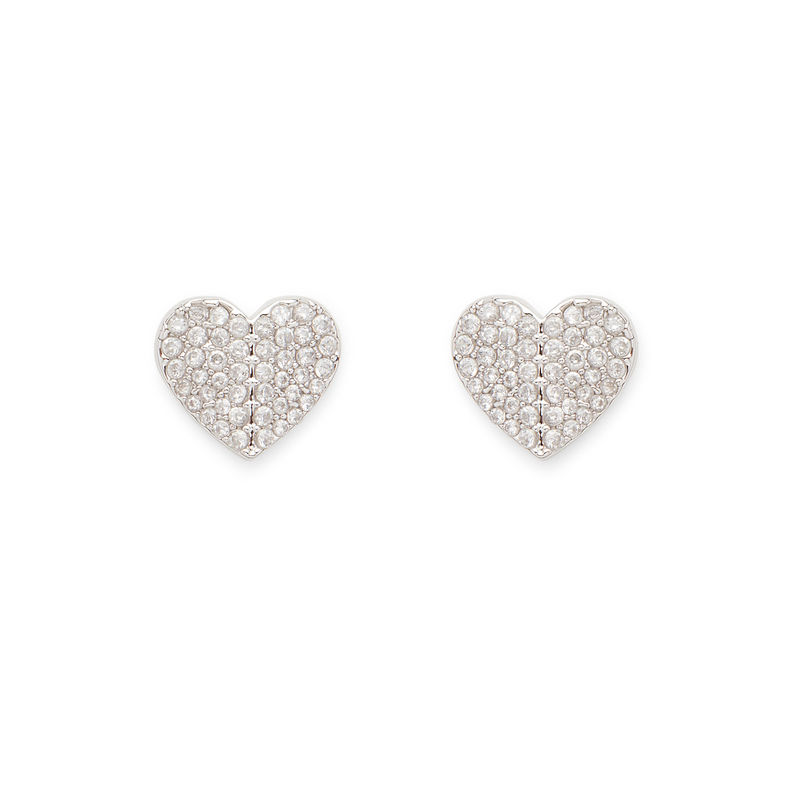 Rocksbox: Pave Small Heart Studs by Kate Spade