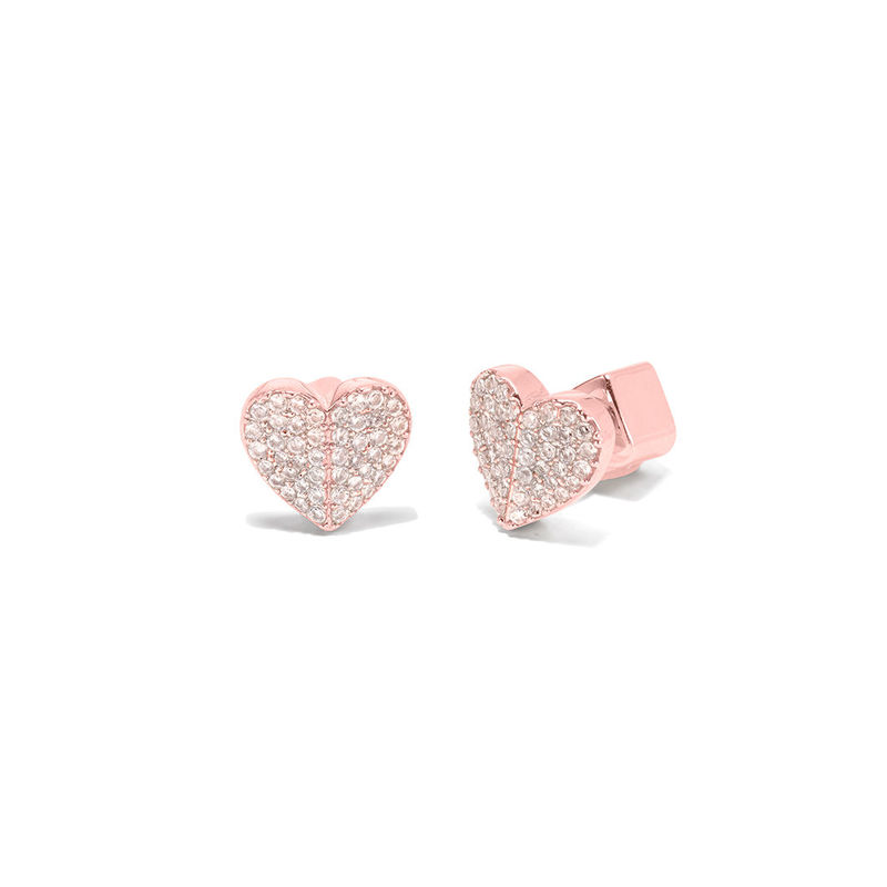 Rocksbox: Pave Small Heart Studs by Kate Spade