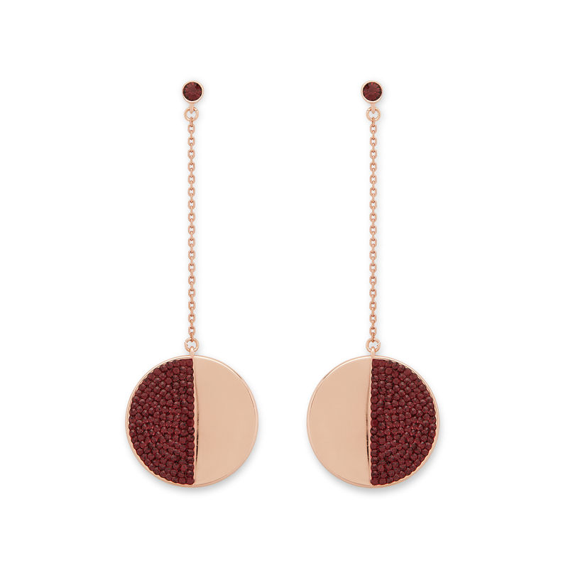 Burgundy on sale drop earrings