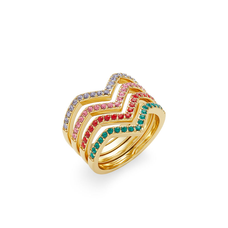 Rainbow stacking 2025 rings jewelry