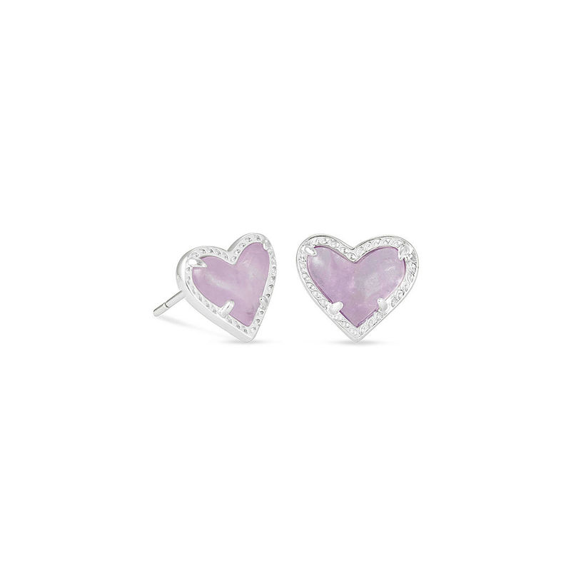 Kendra Scott Ari Heart Crystal Stud Earrings