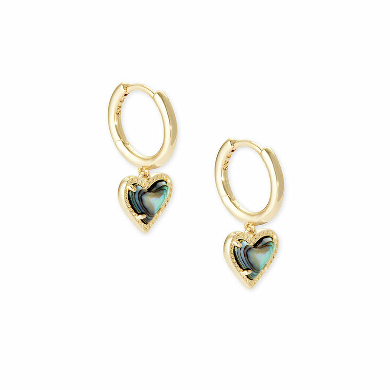 Kendra scott ari heart deals huggie earrings