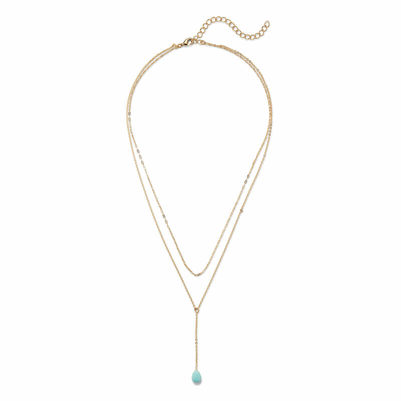 Layered deals y necklace