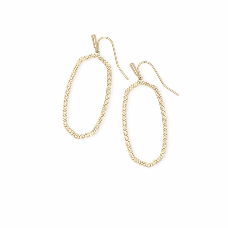 Elle open outlet frame earrings