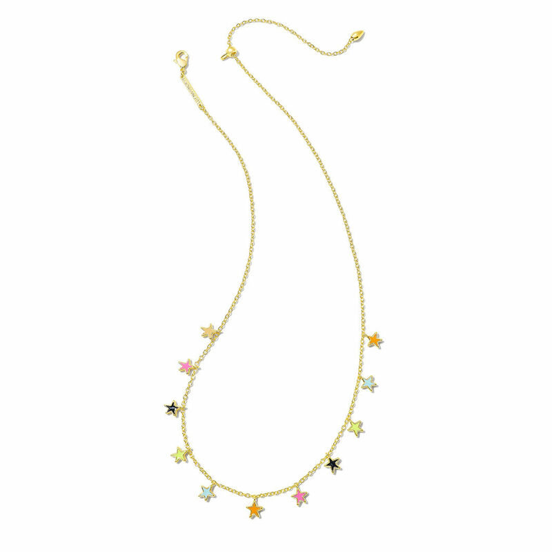  Kendra Scott Sloane Star Strand Necklace in Silver