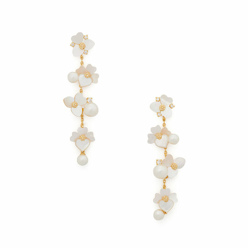 Kate spade disco pansy clearance drop earrings