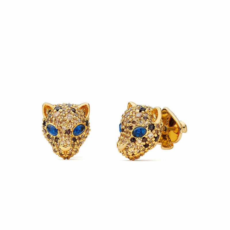 Rocksbox: Fierce Leopard Studs by Kate Spade