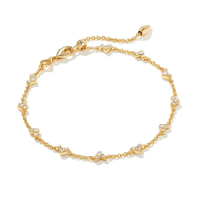 Rocksbox: Haven Crystal Heart Bracelet by Kendra Scott