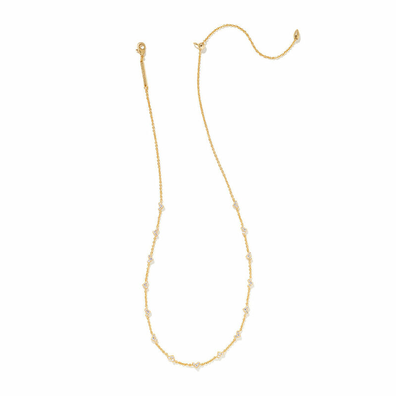 Rocksbox: Haven Crystal Heart Strand Necklace by Kendra Scott