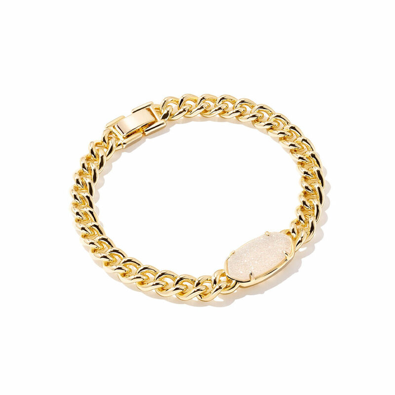  Kendra Scott Korinne Chain Bracelet in 14k Gold-Plated Brass:  Clothing, Shoes & Jewelry