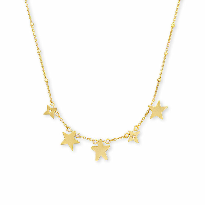 Buy the Designer Kendra Scott Gold-Tone Jae Star Pendant Necklace