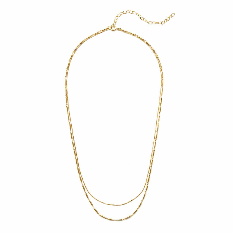 Delicate hot sale layered necklace