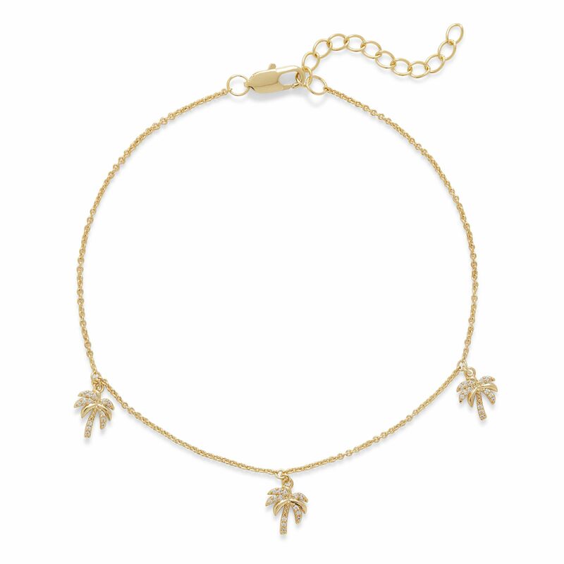 Pura vida palm 2024 tree anklet