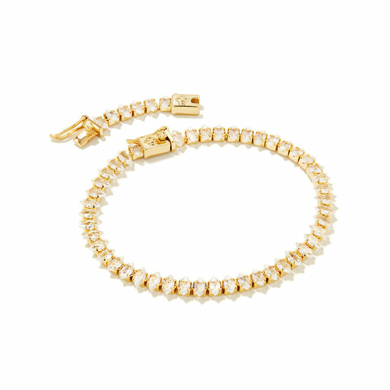 Rocksbox: Haven Crystal Heart Bracelet by Kendra Scott