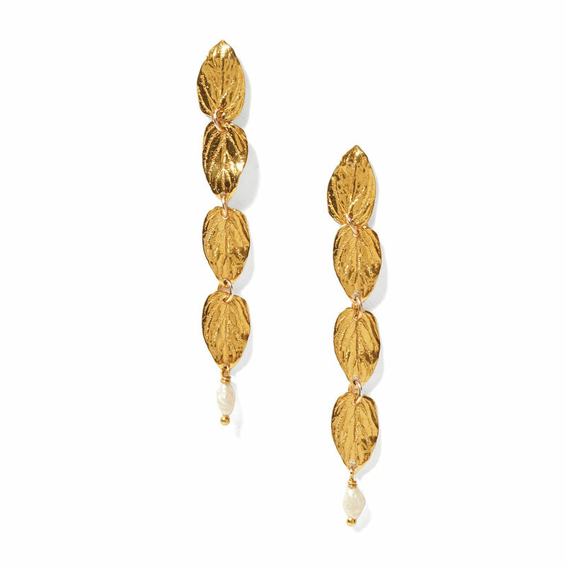 Rocksbox Falling Leaf Tiered Earrings by Chan Luu