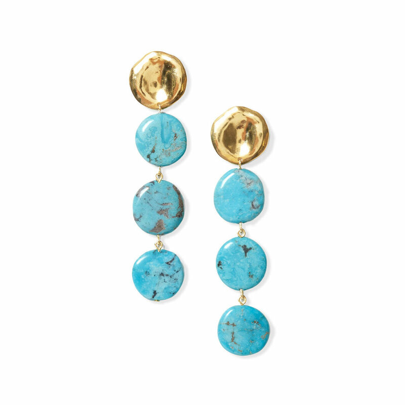 Rocksbox Four Tiered Coin Earrings by Chan Luu