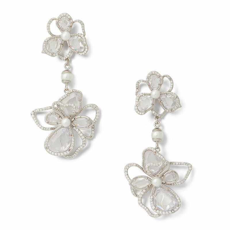 Rocksbox: Precious Bloom Double Drop Earrings by Kate Spade