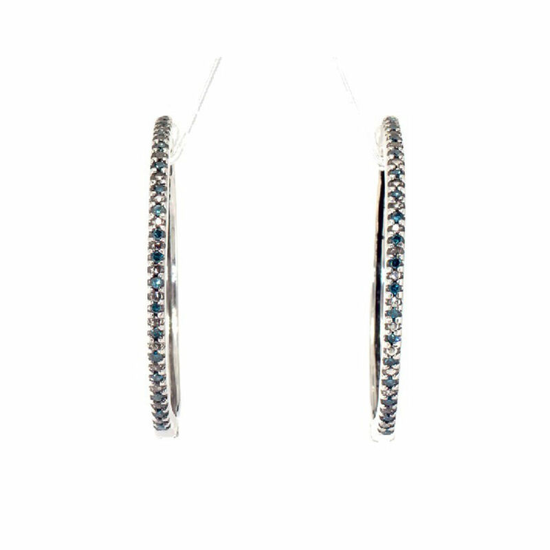 Kays diamond hot sale hoop earrings