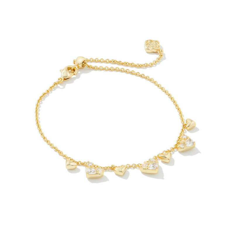 Rocksbox: Haven Heart Crystal Chain Bracelet by Kendra Scott