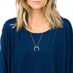 Cayne Crescent Pendant Necklace by Gorjana
