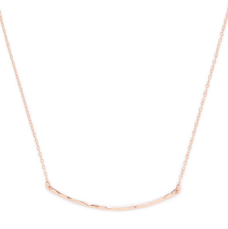 Gorjana rose clearance gold bar necklace