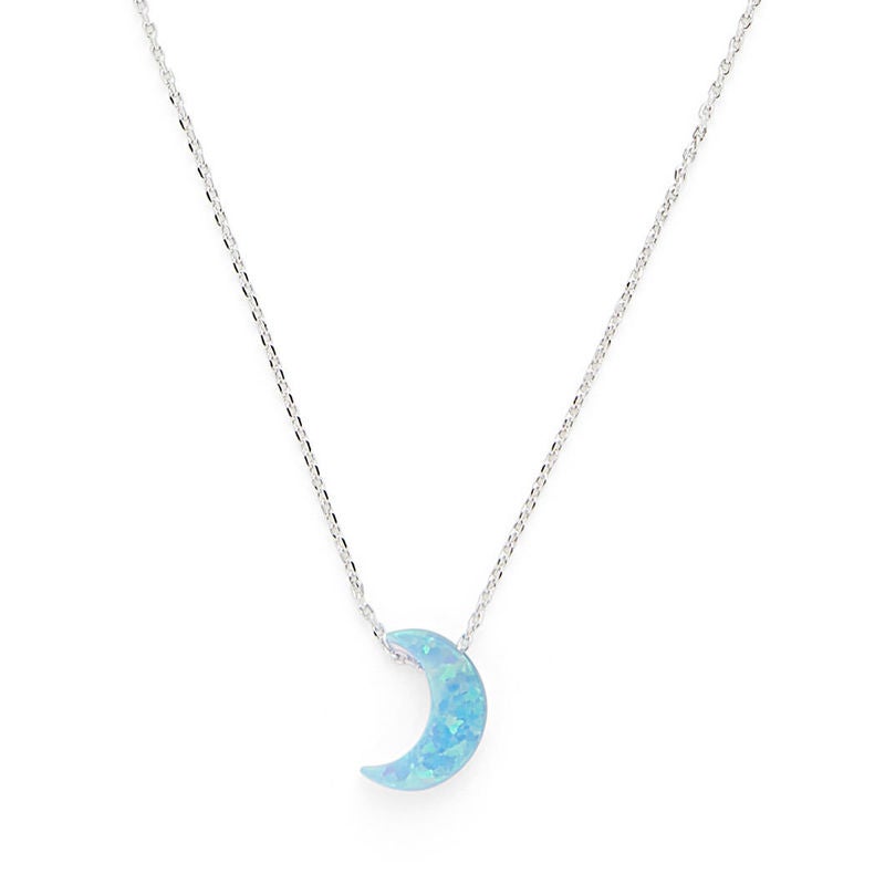 Casual Vintage Moonstone Opal Moon Pendant Necklace | Opal moon pendant,  Necklace, Moon pendant necklace