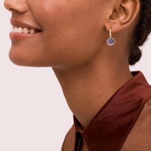 Pave Round Drop Earrings by Kate Spade Rocksbox