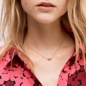 Rocksbox: Enamel Lip Pendant by Kate Spade