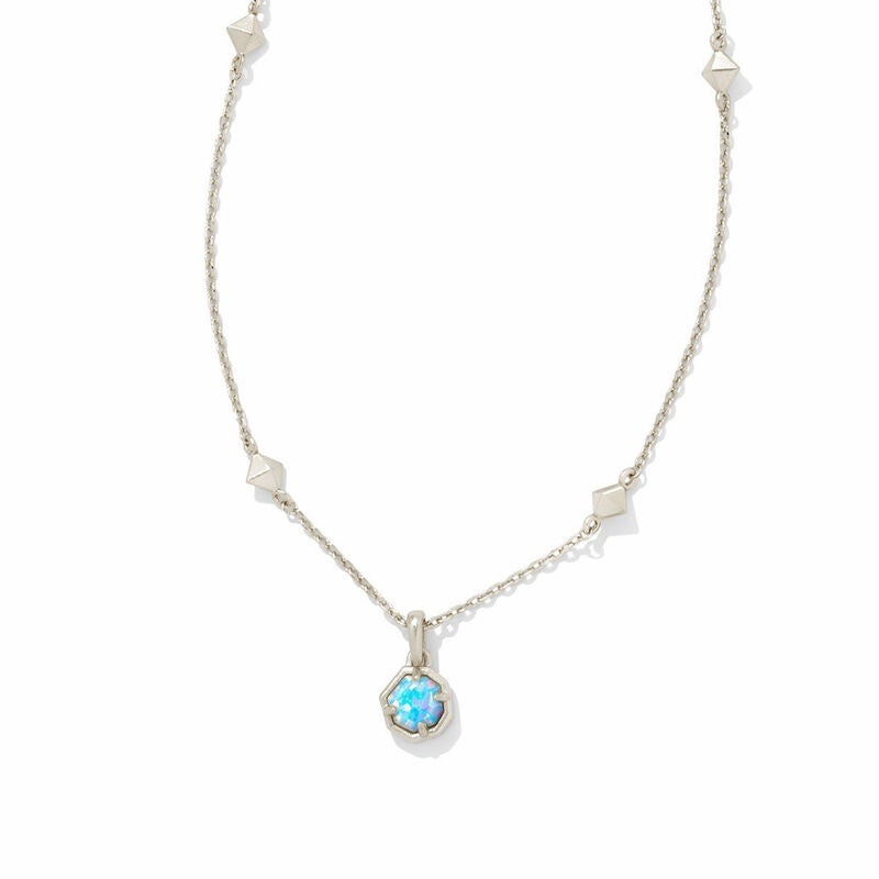 Kendra Scott Nola Pendant Necklace in Iridescent Drusy and Gold –  LavishlyHip