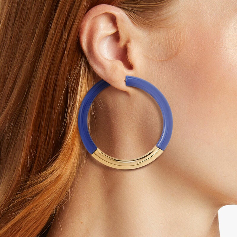 PUCCI Pesci silver-tone, resin and faux pearl hoop earrings | NET-A-PORTER
