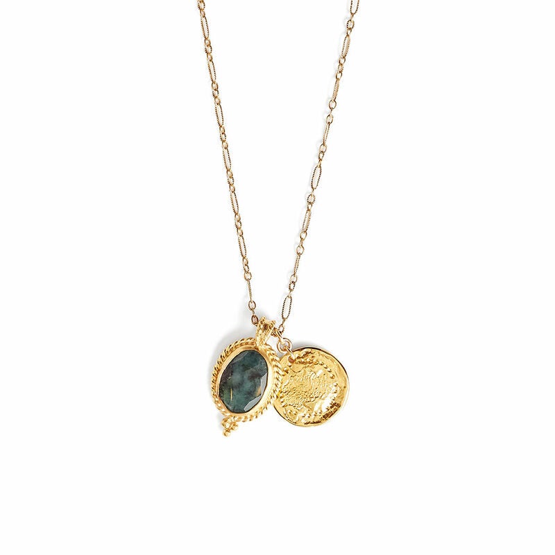 Rocksbox Stone Coin Pendant by Chan Luu