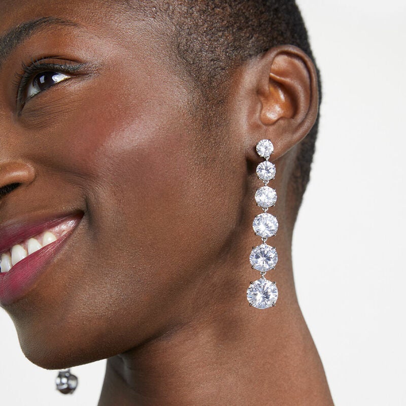 Kate Spade New York Four Leaf Clover White Crystal Rose Gold Stud Earrings~  | eBay
