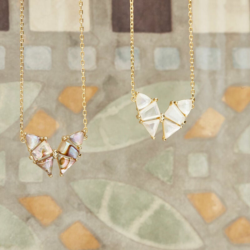 Hadley Butterfly Multi Strand Necklace in Silver | Kendra Scott